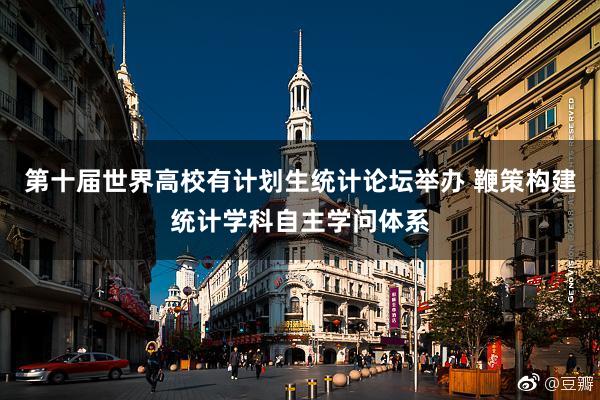 第十届世界高校有计划生统计论坛举办 鞭策构建统计学科自主学问体系